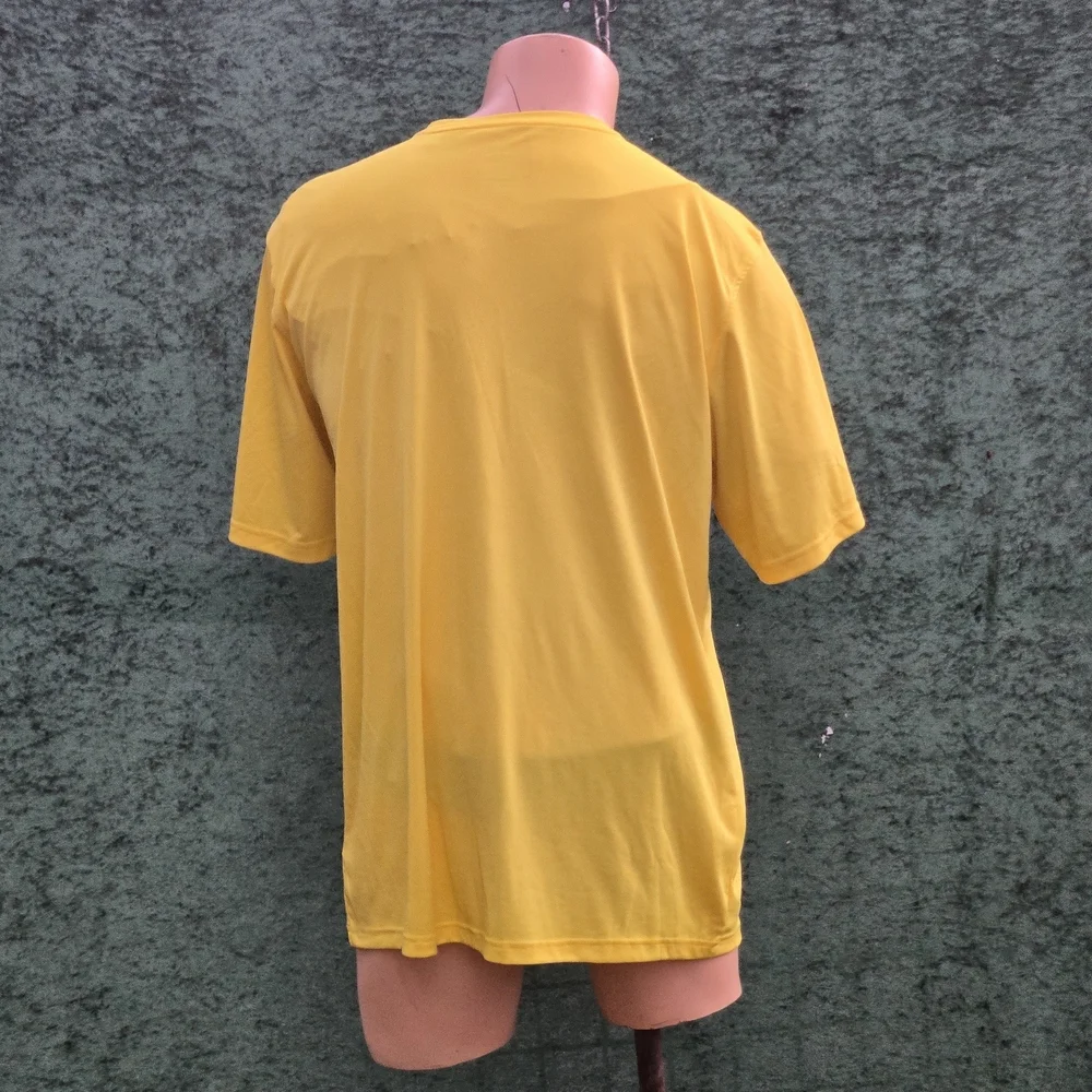 Adidas Men's Bright Yellow Short Sleeve Tee